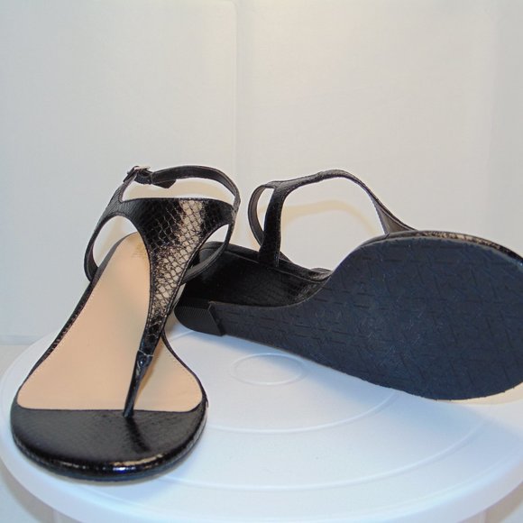 Jewel Badgley Mischka Blk Sandals Size 8 - Picture 7 of 8